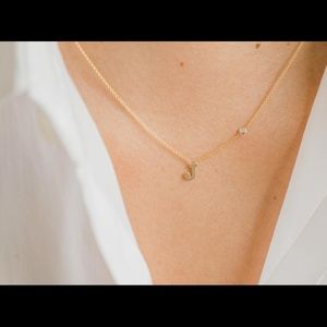 Zoe Lev custom Long “J” with diamond